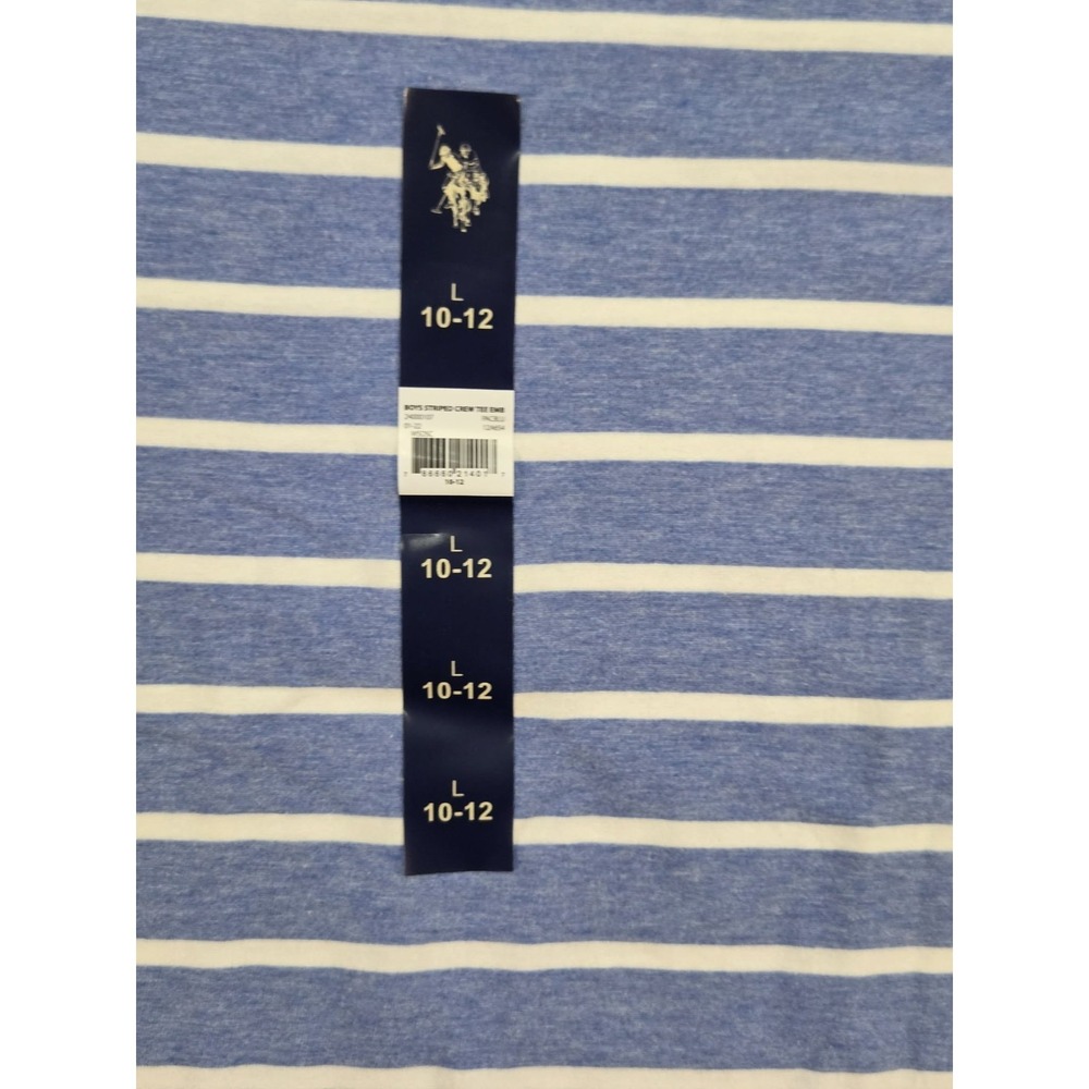 U.S. Polo Assn. Boys Crew Neck Short Sleeve T-Shirt NEW SIZE 10/12 LARGE - Picture 3 of 9